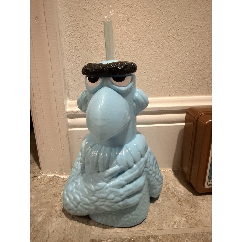 Disney World Park Exclusive Muppets Sam Eagle Sipper Drinking Cup Straw EPCOT